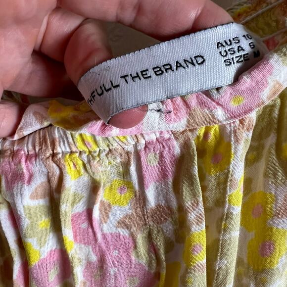 Faithfull the Brand Dolores Ida Floral Print Wide Leg Cropped Jumpsuit Size S - Picture 12 of 12